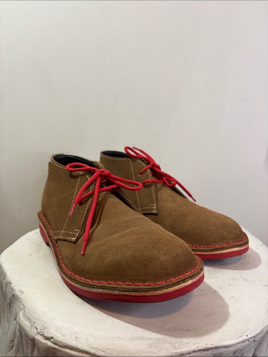 Veldskoen Heritage Pinotage Red Sole Red Laces Suede Leather Chukka Boot US 8 main image 10